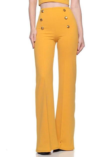 button down flare Button Down Flare Pants view 15 (bottom) - shop at us.meeeshop