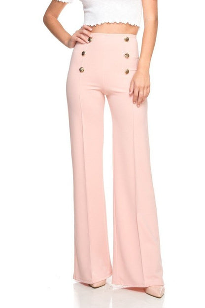 button down flare Button Down Flare Pants view 8 (bottom) - shop at us.meeeshop