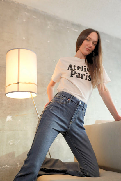 beatrice eco zero Beatrice Eco Zero Cotton High Rise Phone Pocket Bootcut Jeans view 10 (bottom) - shop at us.meeeshop