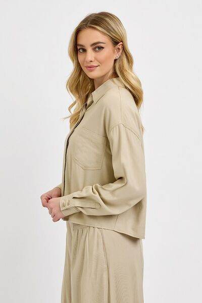 RISEN Button Down Long Sleeve Shirt - us.meeeshop