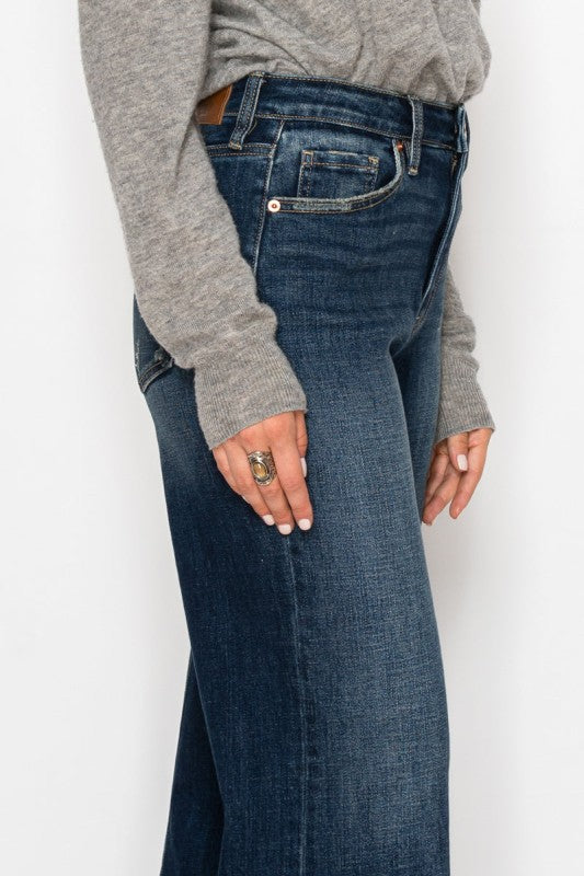 Ultra High Rise Relaxed Flare Jeans us.meeeshop -  Pants