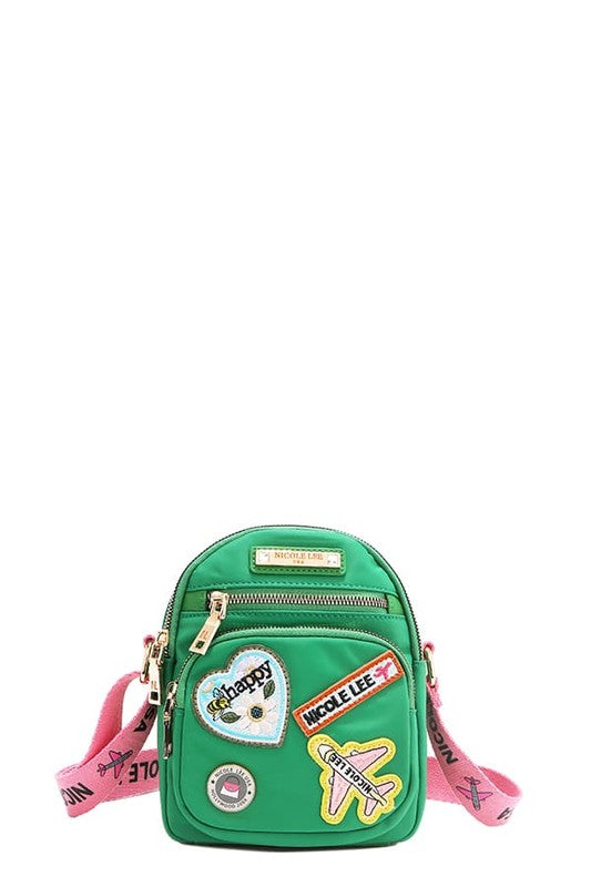 Nicole Lee USA Color Patch Crossbody Bag in Green - us.meeeshop