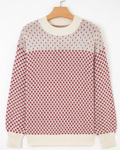 judith sleeve knit Judith Sleeve Knit Sweater - Red view 4 (layer) - shop at us.meeeshop