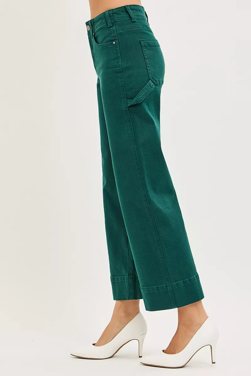 risen tummy control Risen Tummy Control High Rise Crop Wide No Waist Band Pants view 4 (bottom) - shop at us.meeeshop
