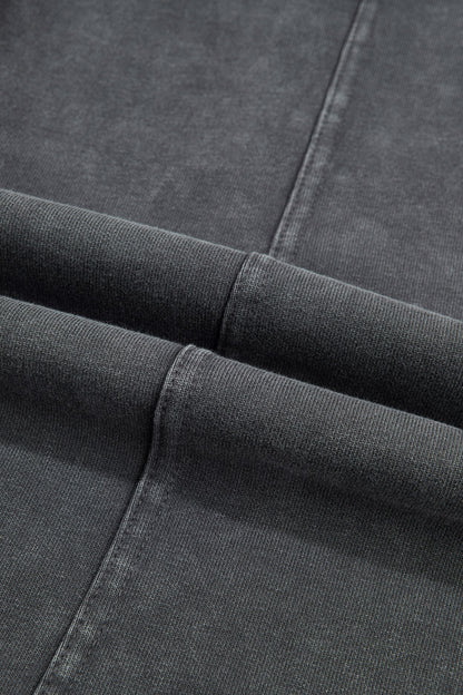 Lola Mineral Wash Seam Detail Elastic Waist Barrel Pants