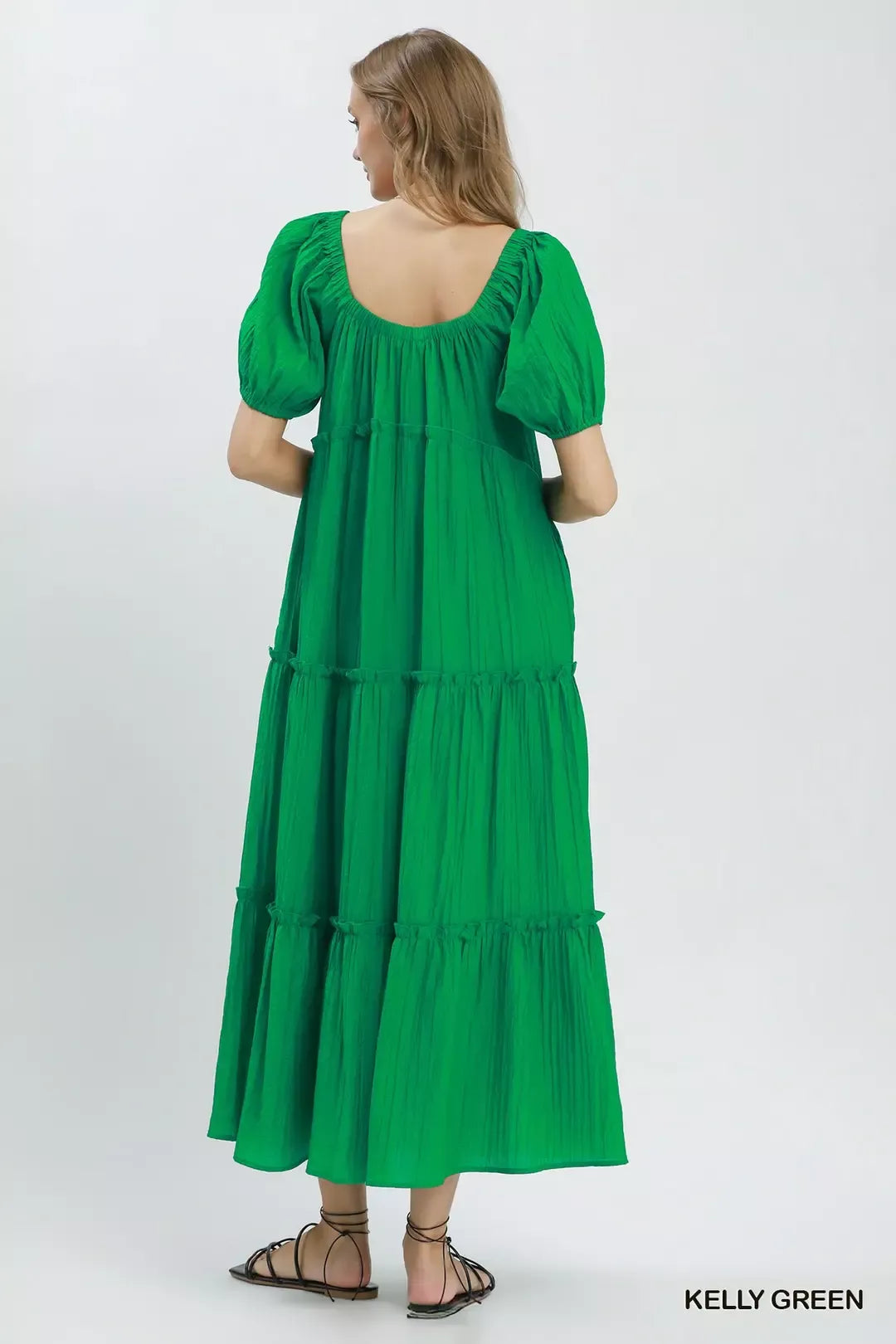 umgee textured tiered Umgee Textured Tiered Midi Dress view 3 (dress) - shop at us.meeeshop