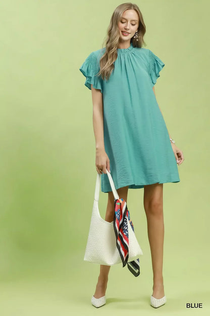 umgee ruffle flutter Umgee Ruffle Flutter Sleeve Dress view 5 (dress) - shop at us.meeeshop