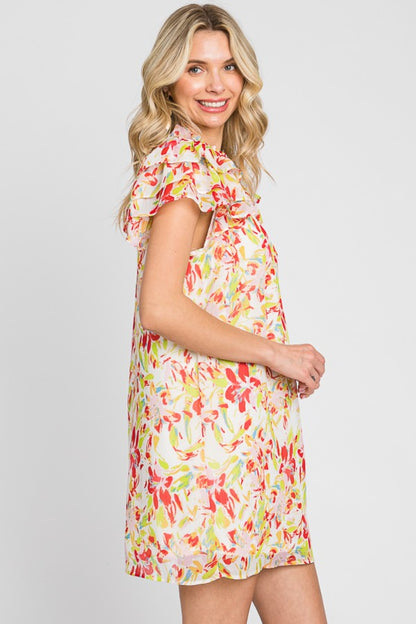 GeeGee Floral Short Sleeve Mini Dress | us.meeeshop