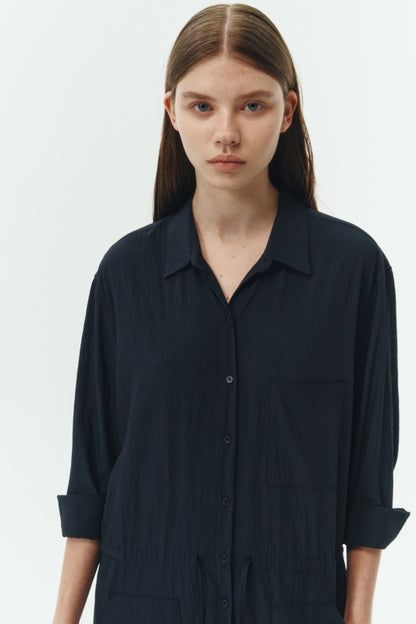 Saige Jumpsuit | in NAVY | view 15 | noflik | us.meeeshop