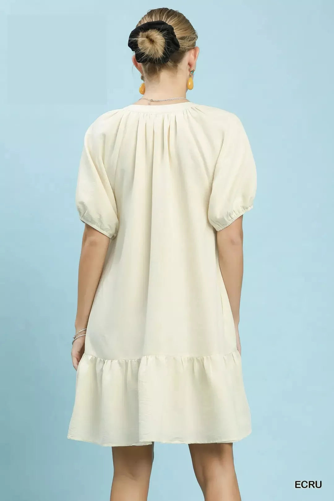 umgee embroidered floral Umgee Embroidered Floral Babydoll Dress view 3 (dress) - shop at us.meeeshop