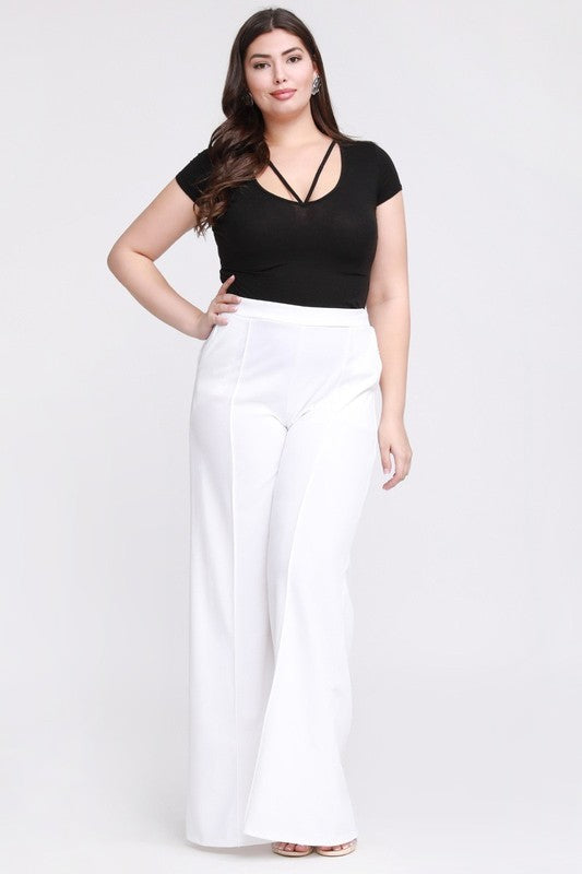 wide leg pants Wide Leg Pants view 2 (bottom) - shop at us.meeeshop
