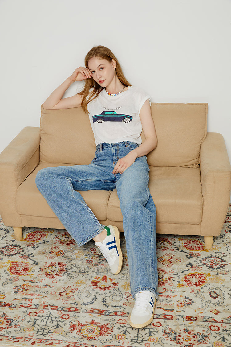 80's Utility Loose Jeans - MeeeShop Women's Fashion