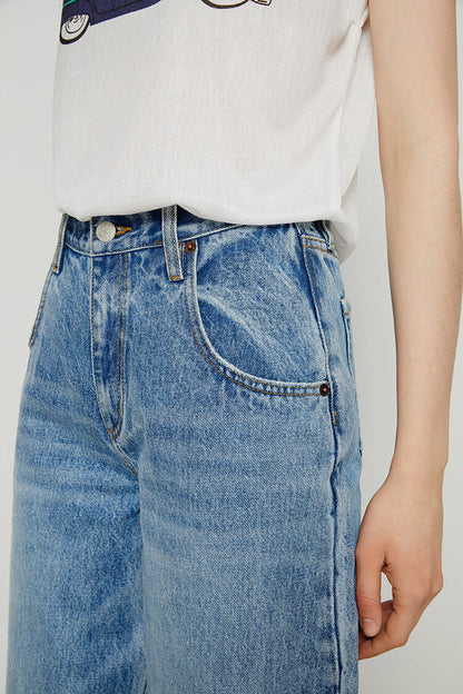 80's Utility Loose Jeans - MeeeShop Women's Fashion
