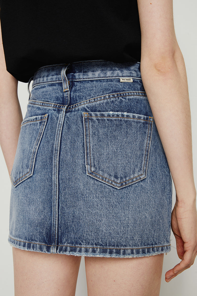 80's Vintage Mini Skirt Hj168 view 10 - 80S Vintage Skirt Outfit