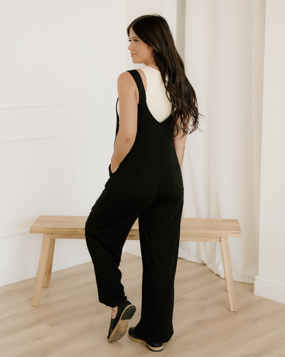 zinnia raw seam Zinnia Raw Seam Big Flower Patched Loose Overall Jumper view 11 (piece) - shop at us.meeeshop