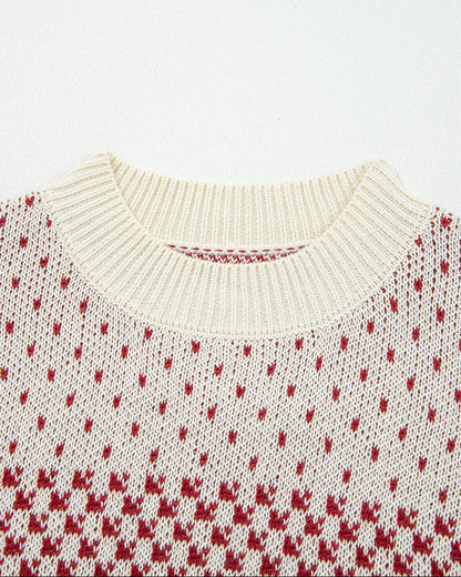 judith sleeve knit Judith Sleeve Knit Sweater - Red view 6 (layer) - shop at us.meeeshop