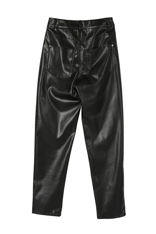 Lilou Vegan leather pants | us.meeeshop