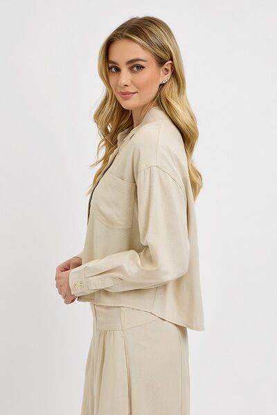 RISEN Button Down Long Sleeve Shirt - us.meeeshop