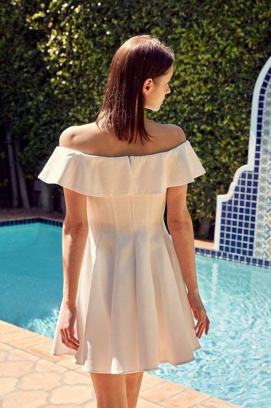 A Line Ruffle Dress us.meeeshop - 