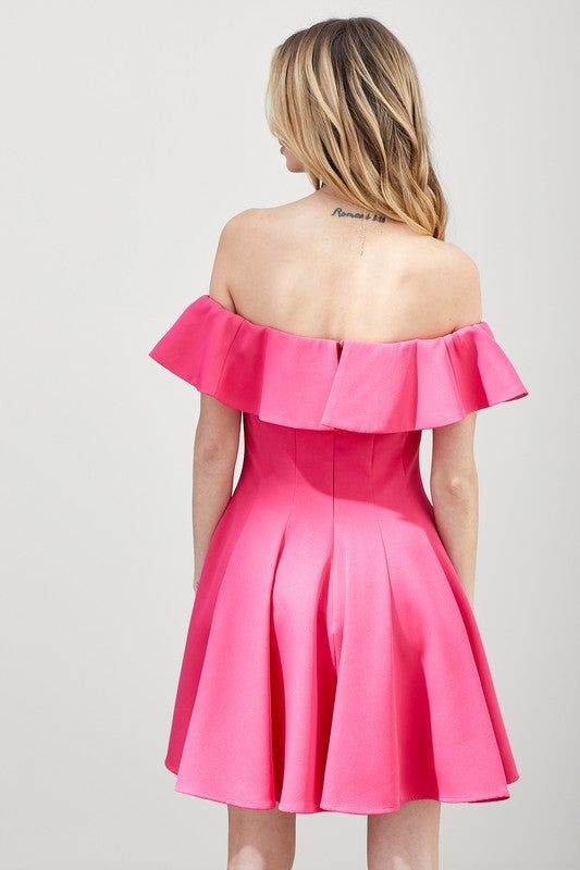 A Line Ruffle Dress - us.meeeshop