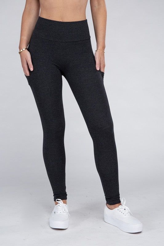 Active Leggings Featuring Concealed Pockets us.meeeshop - Pants