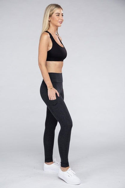 Active Leggings Featuring Concealed Pockets us.meeeshop - 