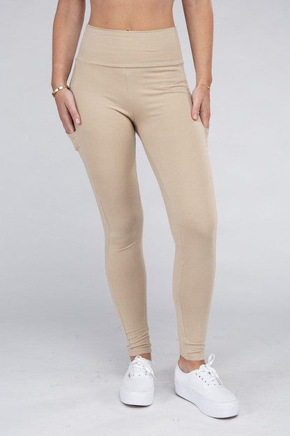 Women's Active Leggings Featuring Concealed Pockets - us.meeeshop