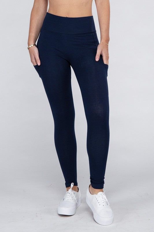 Women's Active Leggings Featuring Concealed Pockets - us.meeeshop