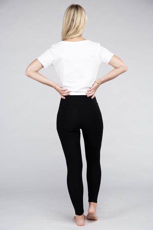 Active Leggings Featuring Concealed Pockets - us.meeeshop