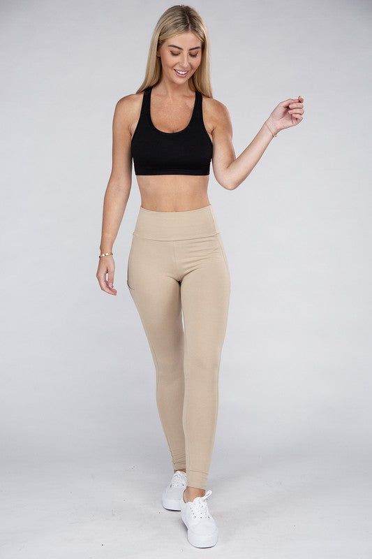 Active Leggings Featuring Concealed Pockets - us.meeeshop