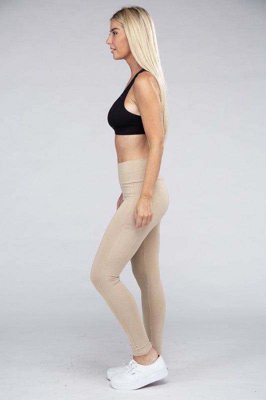 Active Leggings Featuring Concealed Pockets - us.meeeshop