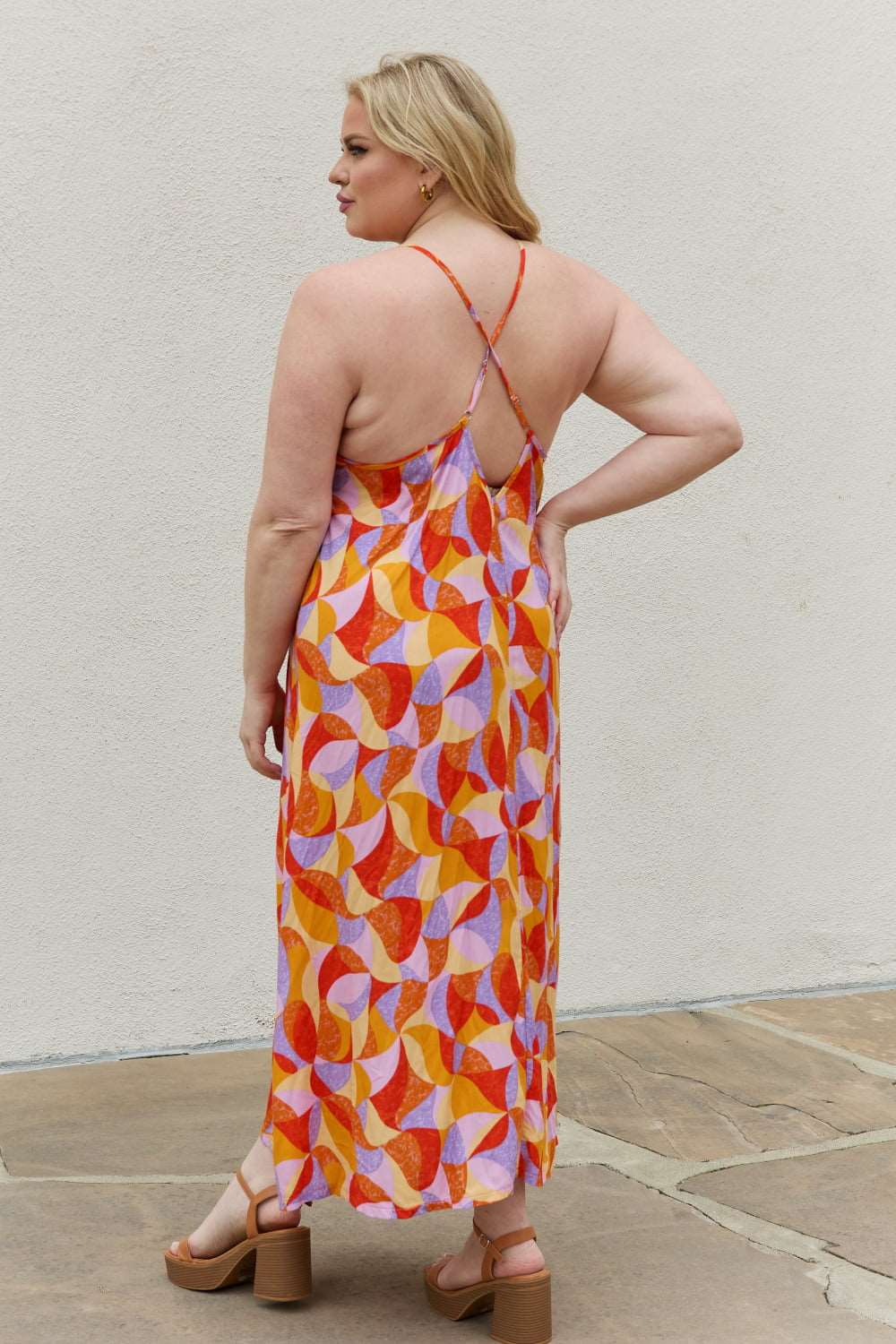 And The Why Full Size Printed Sleeveless Maxi Dress | us.meeeshop