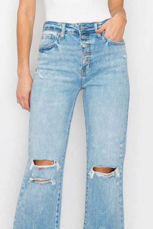 Artemis Vintage 90'S Vintage Stretch Wide Jeans In Light us.meeeshop - Pants