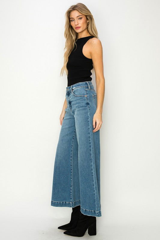 Artemis Vintage High Rise Crop Palazzo Jeans us.meeeshop - 