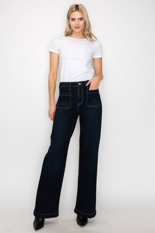 Artemis Vintage High Rise Modern Wide Jeans us.meeeshop - Pants