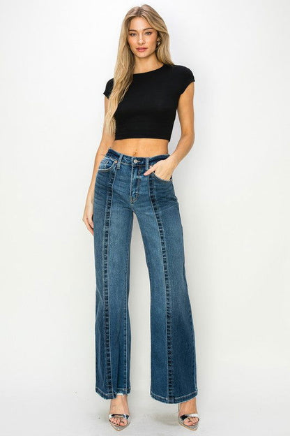 Artemis Vintage High Rise Relaxed Flare Jeans us.meeeshop - Pants