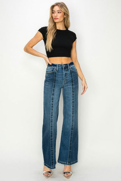 Artemis Vintage High Rise Relaxed Flare Jeans us.meeeshop - 