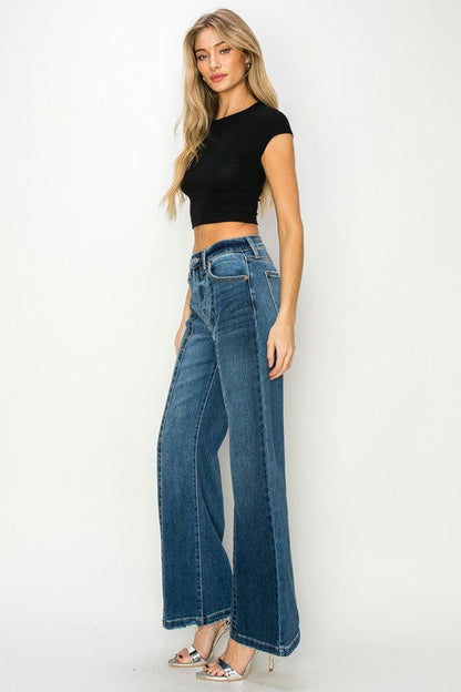 Artemis Vintage High Rise Relaxed Flare Jeans us.meeeshop - 