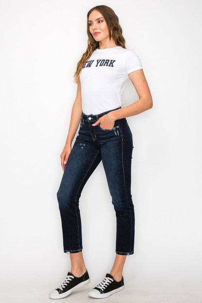 Artemis Vintage High Rise Skinny Straight Jeans us.meeeshop - 