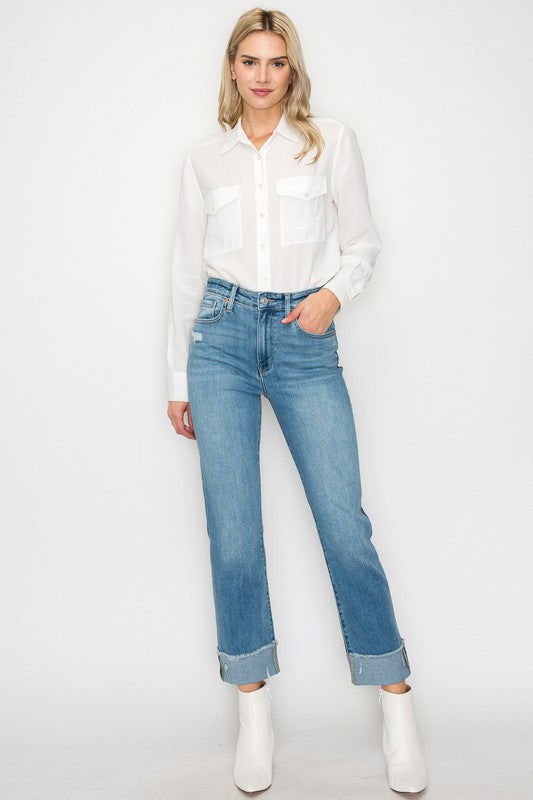 Artemis Vintage High Rise Straight Jeans us.meeeshop - 