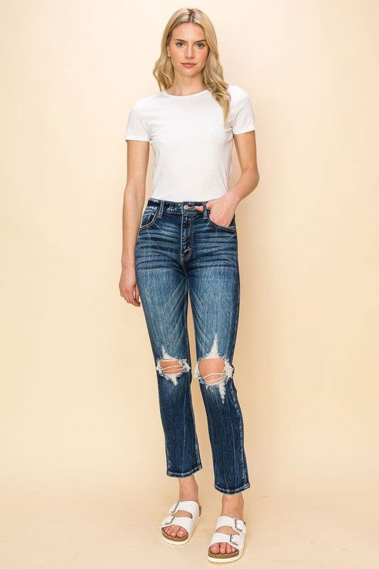 Artemis Vintage High Rise Stretch Ankle Cigarette Jeans us.meeeshop - 