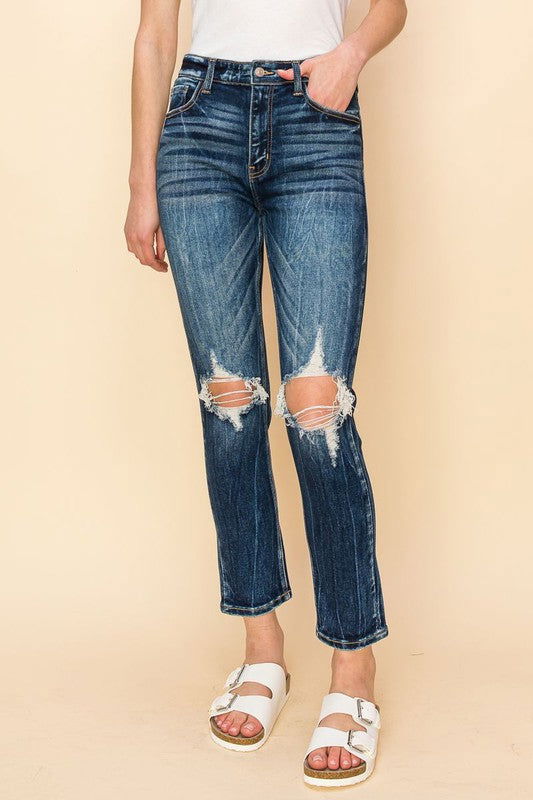 Artemis Vintage High Rise Stretch Ankle Cigarette Jeans us.meeeshop - Pants