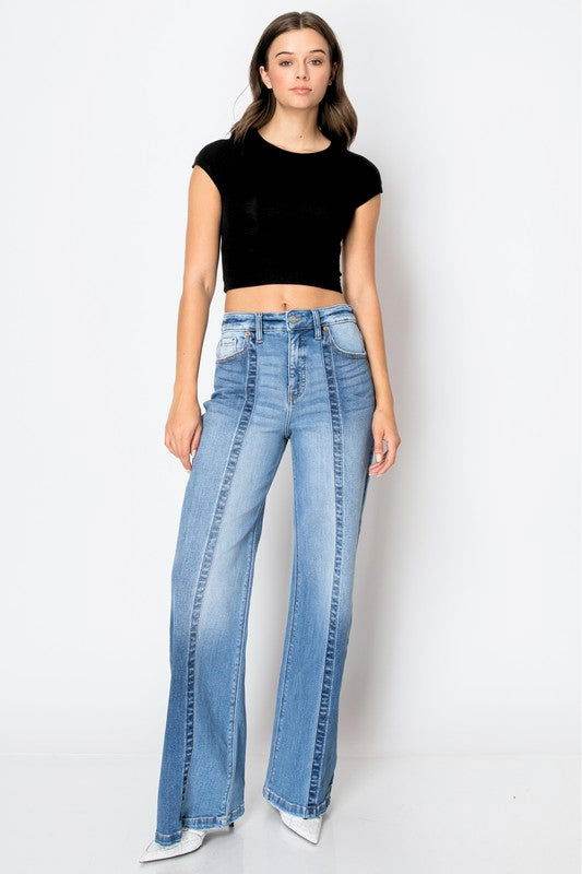 Artemis Vintage Tummy Control 90'S Vintage High Rise Wide Jeans us.meeeshop - Pants