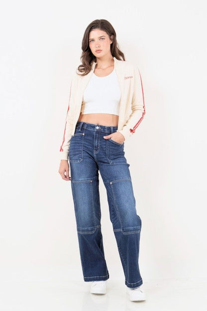 Artemis Vintage Tummy Control High Rise Relaxed Wide Leg Jeans us.meeeshop - 