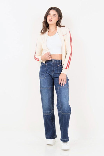 Artemis Vintage Tummy Control High Rise Relaxed Wide Leg Jeans us.meeeshop - 