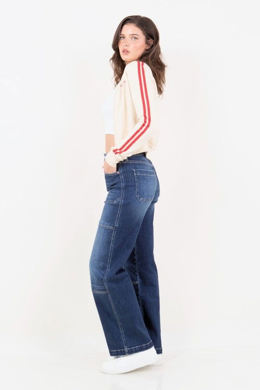 Artemis Vintage Tummy Control High Rise Relaxed Wide Leg Jeans us.meeeshop - 