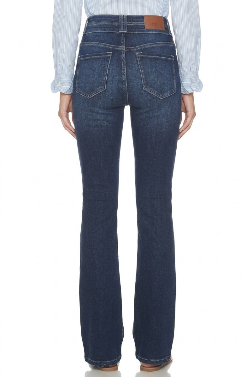 Julia Double Button High Rise Bootcut Jeans