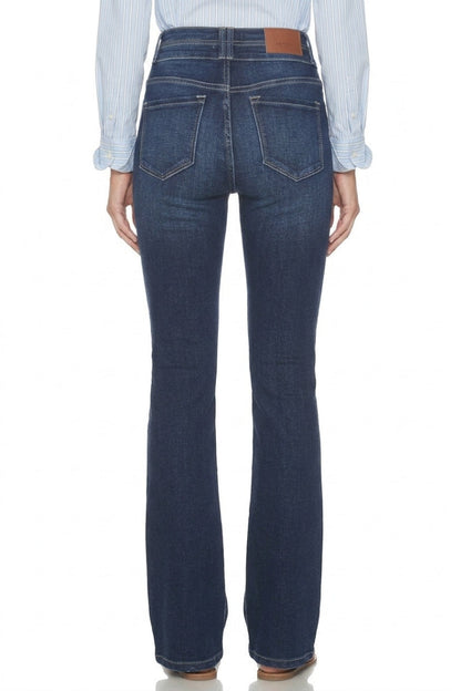 Julia Double Button High Rise Bootcut Jeans
