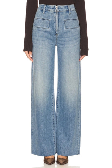 Noemi Eco Friendly Front Pocket Detail High Rise Flare Jeans