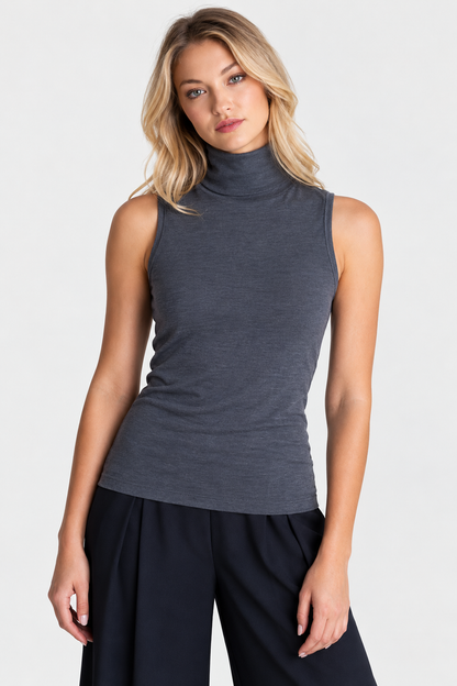 Buki Sleeveless Turtleneck Shirt